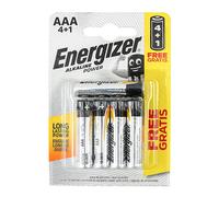 5 x Energizer AAA Alkaline Power Plus Batteries - LR03, MX2400, MN2400, MICRO