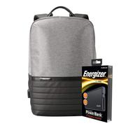 Energizer Epb001 Laptop Charging Bag Backpack With Ue10004 Power Bank, Grey