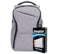 Energizer Epb005 Laptop Charging Bag With Energizer Ue10004Qc Power Bank, Grey