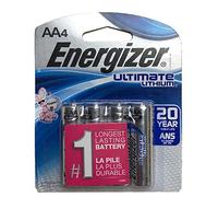 Energizer Ever4pk AA Ultimate Lithium L91bp , 4 Batteries