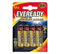 Energizer Eveready Gold 635267 Alkaline AA Mignon/LR6 Batteries Pack of 4 Chrome