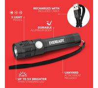 Energizer Eveready Rechargeable LED Super Bright Torch Flashlight for