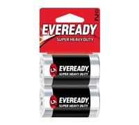 Energizer Eveready Super Heavy Duty Battery, D Size, 2-Count (Pack of 12)