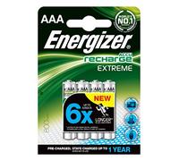 Energizer Extreme Rechargeable AAA 800mAh NiMH LR03 1.2v Pack of 4 Batteries