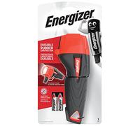 Energizer - Full LED Torch / Flashlight Range - For Emergency, Camping & Hiking (Compact, Headlight, Duo, Metal & Lantern Torches) (Impact Rubber Torch +2AA Batts)