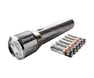 Energizer - Full LED Torch / Flashlight Range - For Emergency, Camping & Hiking (Compact, Headlight, Duo, Metal & Lantern Torches) (Vision HD Torch +6AA Batts)