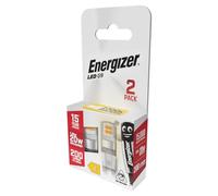Energizer G9 LED Light Bulb. 1.8W (20w Halogen Equivalent) 220-240V. 200 Lumens. Bi-Pin Base Energy Saving. Warm White (2700k)