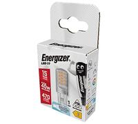 Energizer G9 LED Light Bulb. 4.2W (40w Halogen Equivalent) 220-240V. 470 Lumens. Bi-Pin Base Energy Saving. Daylight 6500k