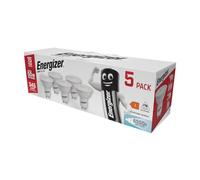 Energizer GU10 LED Bulbs Daylight White - 6500K 50W Halogen Spotlight Equivalent - 345LM - Non Dimmable. Pack of 5