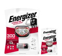 Energizer Head Torch Vision HD LED Headlight Headlamp 300 Lumens inc Batteries
