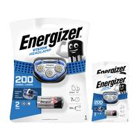 Energizer Head Torch Vision LED Headlight Headlamp 200 Lumens Batteries Included