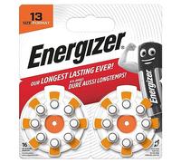 Energizer Hearing Aid Batteries Size 13 (16 Pack) - Our Long Lasting Ever - Zinc Air Power - Easy Installation EZ Turn & Lock Packaging - 4 Year Shelf Life