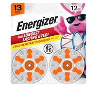 Energizer Hearing Aid Batteries Size 13, Orange Tab, 12 Pack