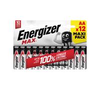Energizer Household Max AA Battery Energy Longlasting (Pack of 12) E303324900