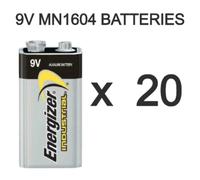 ENERGIZER INDUSTRIAL 9V ALKALINE 6LR61 PP3 SMOKE ALARM MN1604 BATTERIES LR22 LOT