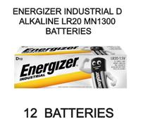 ENERGIZER INDUSTRIAL D ALKALINE LR20 PROFESSIONAL MN1300 BATTERIES 1.5 V LOT
