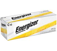 Energizer Industrial Long Life C Battery LR14 Ref 636107 - Pack 12 | C Size Batteries 10 Year Shelf Life