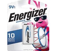 Energizer Ultimate Lithium 9V Batteries (1 Pack), Lithium 9 Volt Batteries