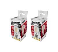 Energizer Led Bc (B22) Gls Filament Non-Dimmable Bulb, Warm White 470 Lm 4W (Pack Of 2)