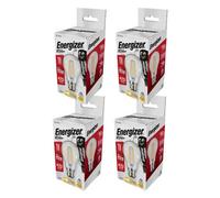 Energizer Led Bc (B22) Gls Filament Non-Dimmable Bulb, Warm White 470 Lm 4W (Pack Of 4)
