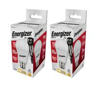 Energizer Led Bc (B22) Opal Gls Non-Dimmable Bulb, Warm White 1521 Lm 13.2W (Pack Of 2)