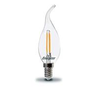 Energizer LED Bent Tip Candle SES E14 2.4W = 25W Warm White Chandelier Bulb