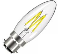 Energizer LED Bulb 5W BC B22 2400K Warm White 550 Lumens Dimmable Filament Candle
