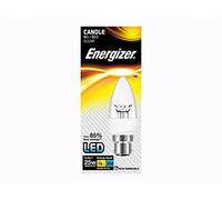 Energizer LED Candle Energy Saving Lightbulb, B22, 3.4 W, Warm White