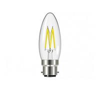 Energizer Led Candle Filament Non-Dimmable Bulb Multi Colour (Bc (B22) 470 Lumen 4W)