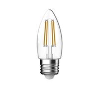 Energizer Led E27 Candle Filament Bulb - Non-Dimmable, Warm White 470Lm, 4W Equivalent