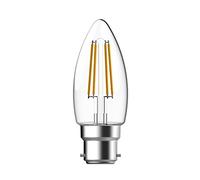 Energizer LED Energy Saving Filament Light Bulb, Candle, B22, 2.4 W, Warm White