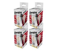 Energizer Led Es (E27) Gls Filament Dimmable Bulb, Warm White 806 Lm 7.2W (Pack Of 4)