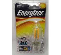 Energizer LED Filament Energy Saving Lightbulb,ES E27, 4W 40W, Warm White Pack of 2