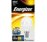 Energizer LED Golf Round Light Bulb 5.9w=40w Warm White SES E14 Small Screw in Pack of 6