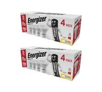Energizer Led Gu10 Spotlight Bulb 4.9W (50W Replacement) - Pack Of 8 Led Bulbs (Warm White, 50W Equivalent Non Dimmable)