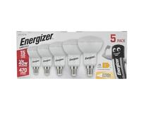 Energizer LED Reflector Bulb R50, E14 / SES, 470lm, 4.2W, 2700K Warm White, Pack of 5 (Non Dimmable)