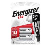 Energizer Lithium Battery - Cr123, Pack Of 2 - 3V Long Lasting Camera & Security Device Batteries - High Performance Power Cells