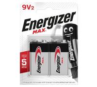 Energizer Max 9V Batteries - Pack of 2
