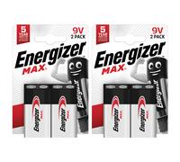 Energizer Max 9V PP3 6LR61 LR22 Alkaline Batteries Long Expiry