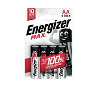 Energizer Max AA Battery Pack of 4 E303323700 ER43764