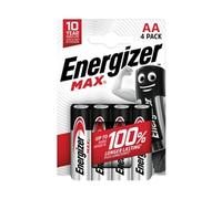 Energizer Max AA Battery Pack of 4 E303323700 ER43764