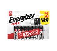 Energizer MAX Alkaline AA Batteries, 8 each