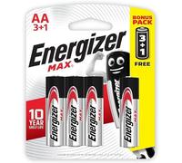 Energizer Max AA E91BP4 Alkaline Batteries (Pack of 4)