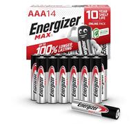 Energizer Max - AAA Batteries (14 Pack) - Triple A 1.5V Battery - Long Lasting Alkaline Power for Everyday Devices - 100% Recyclable Plastic Free Packaging - 10 Year Shelf Life [Amazon Exclusive]