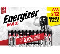 Energizer Max AAA Batteries, Alkaline, 12 Pack