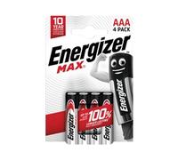 Energizer E303325600 Max AAA Battery Alkali-Manganese 1.5V 4 pc(s)
