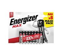 Energizer Max AAA Batteries - Pack of 8