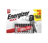 Energizer Max AAA Batteries - Pack of 8