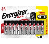 Energizer MAX Alkaline AA Batteries, 16 Pack