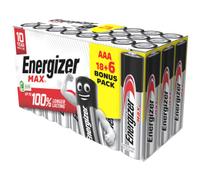 Energizer Max Alkaline AAA 18+6 - Pack of 24